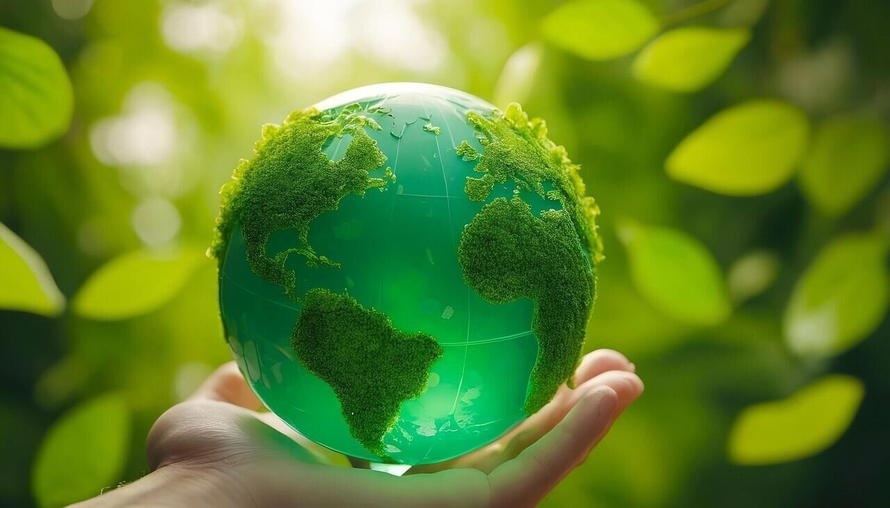 Globe tenu dans une main, symbole de la préservation du patrimoine du vivant